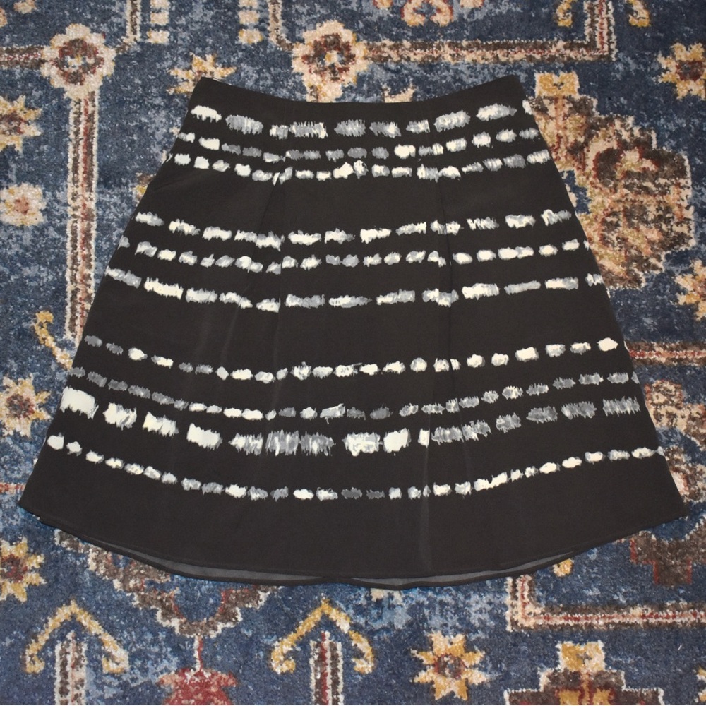 Simply Vera Vera Wang Brown and White A-Line Skirt